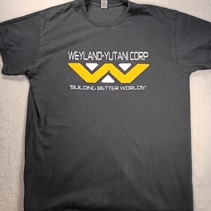 Weyland -Yutani Corp Graphic T-shirt Alien Sci-fi Movie Tee Black Size M